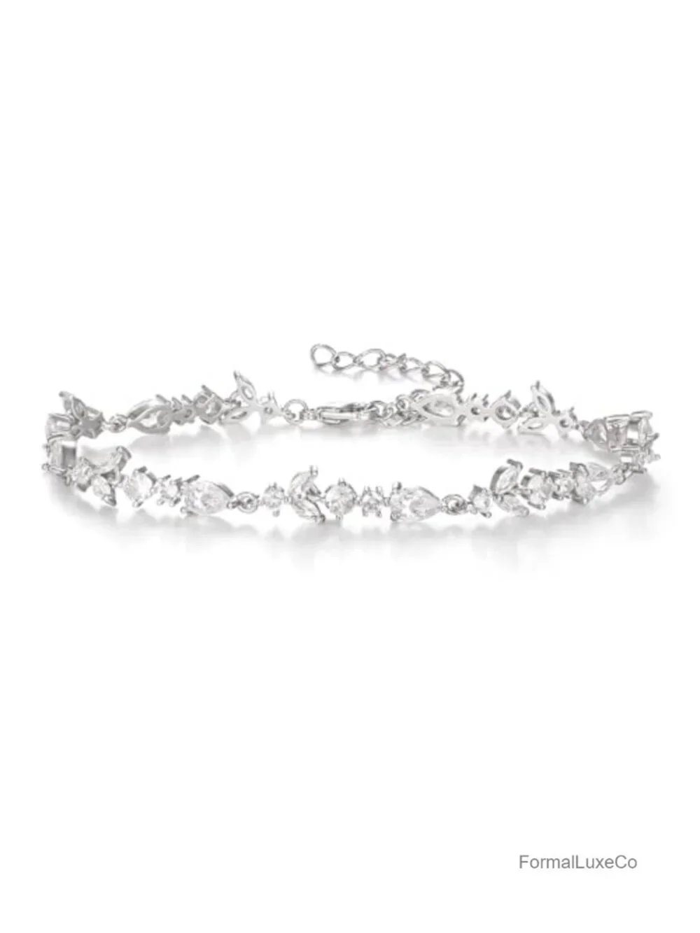 Marquise Cubic Zirconia Tennis Bracelet for Women Wedding Jewelry